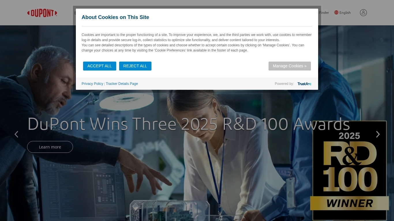 جهات الاتصال بمركز مساعدة DuPont