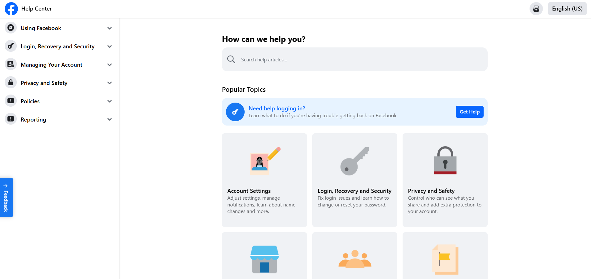 جهات اتصال مكتب مساعدة فيسبوك