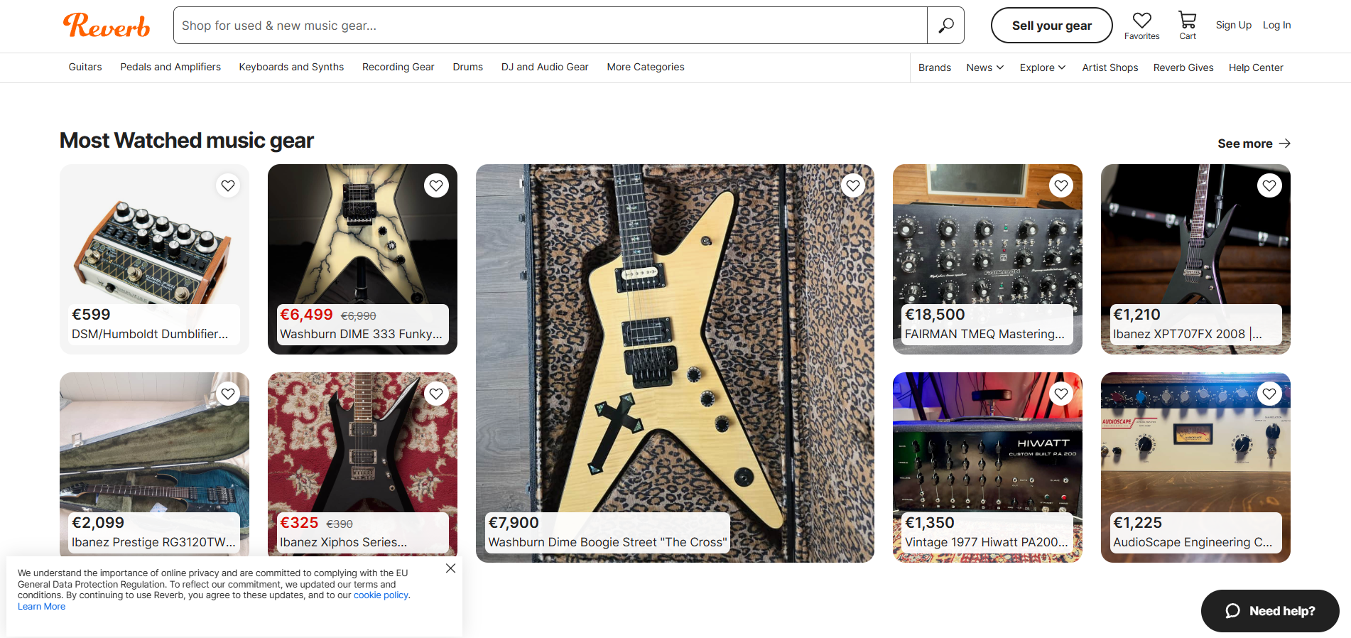 جهات اتصال مركز مساعدة Reverb
