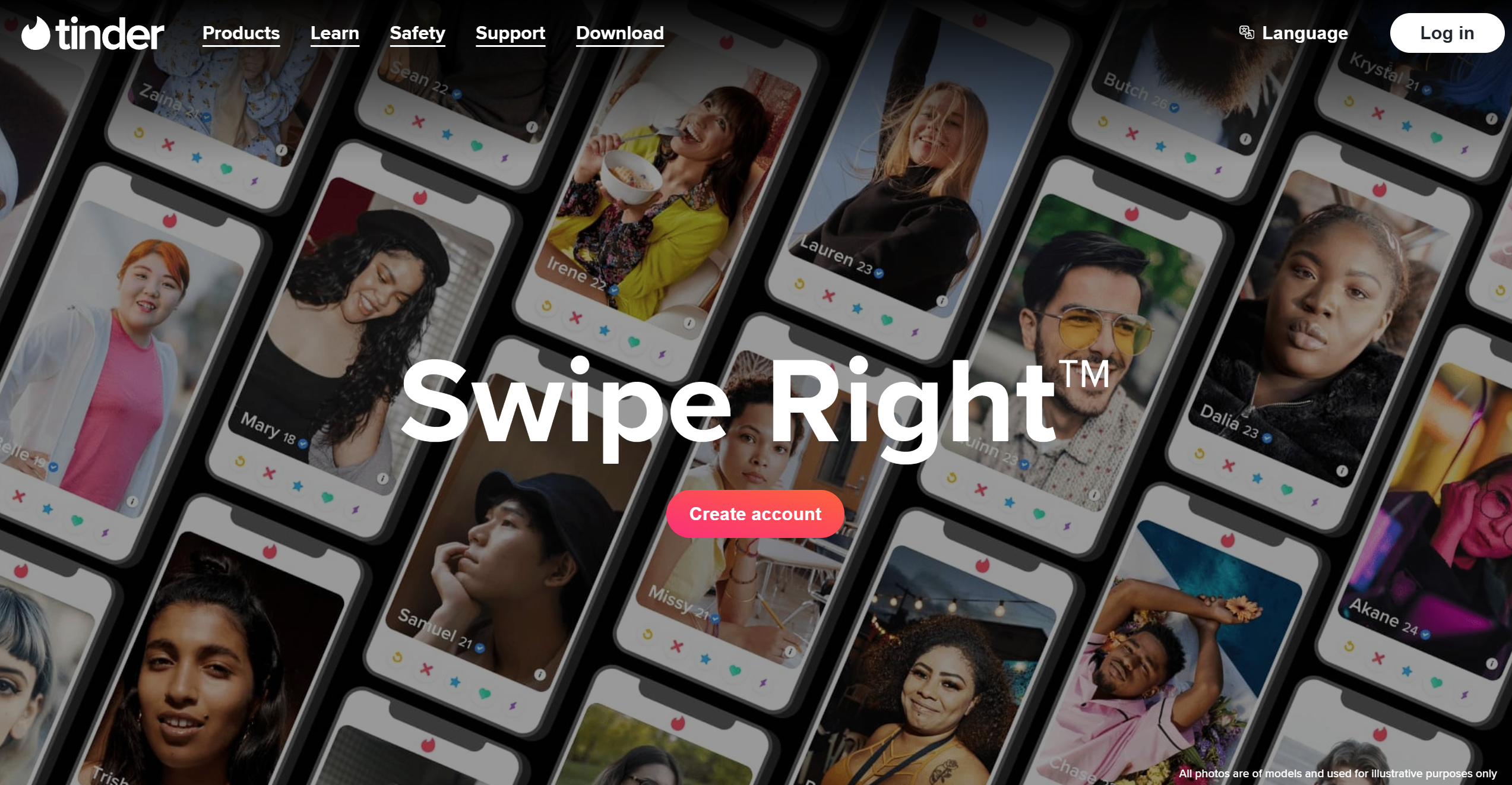 جهات الاتصال بمركز مساعدة Tinder