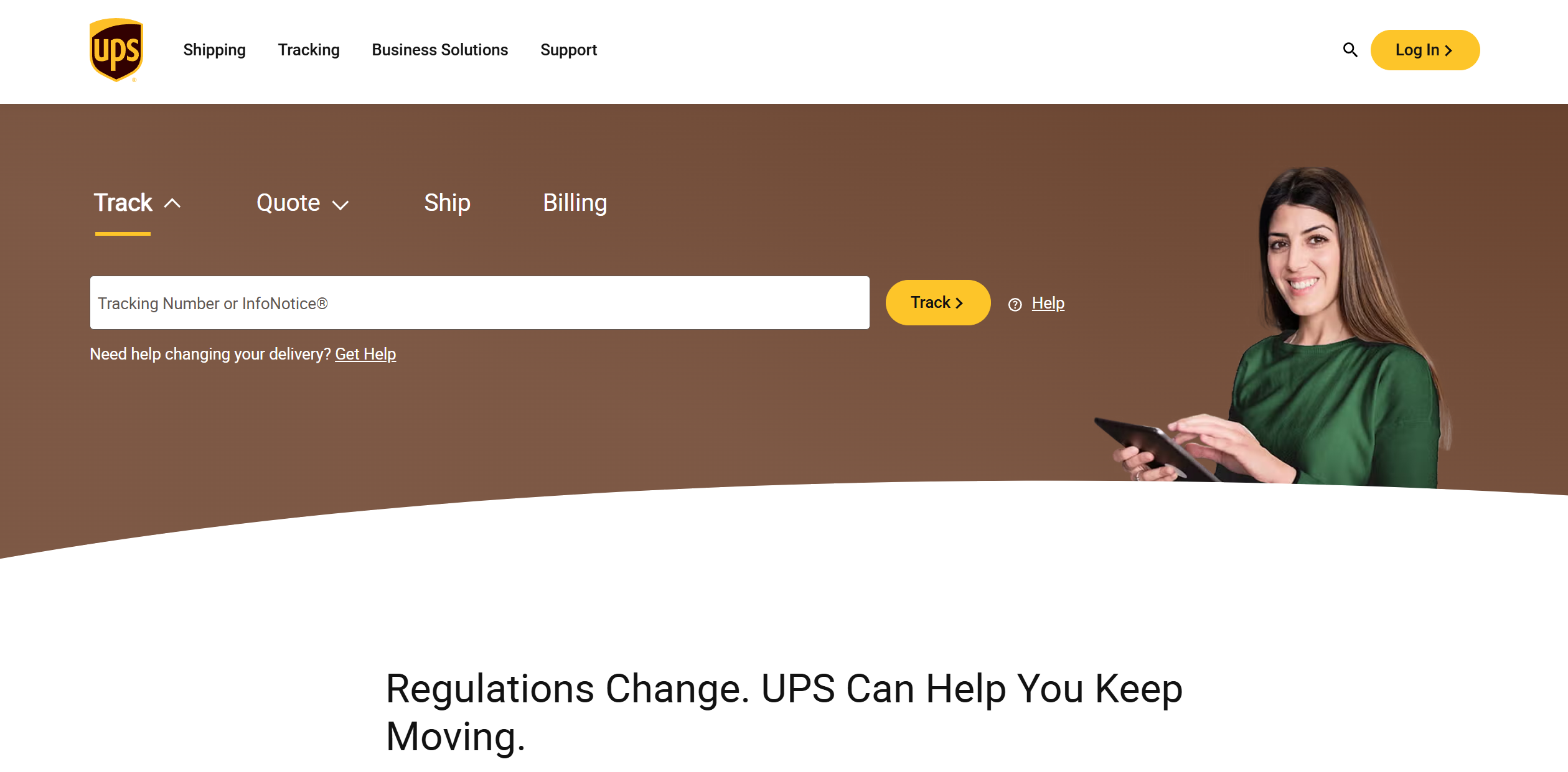 جهات اتصال مركز مساعدة UPS