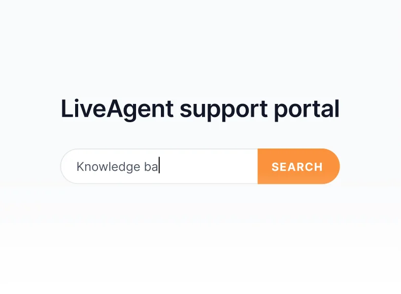 قاعدة المعرفة من LiveAgent مع المقالات والأدلة وبوابة الأسئلة الشائعة