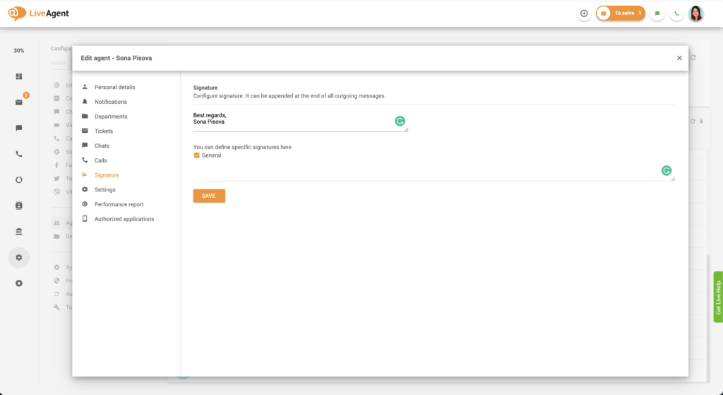 توقيع الوكيل
