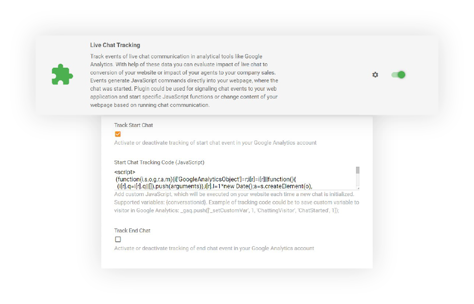 تتبع الدردشة المضمن في LiveAgent