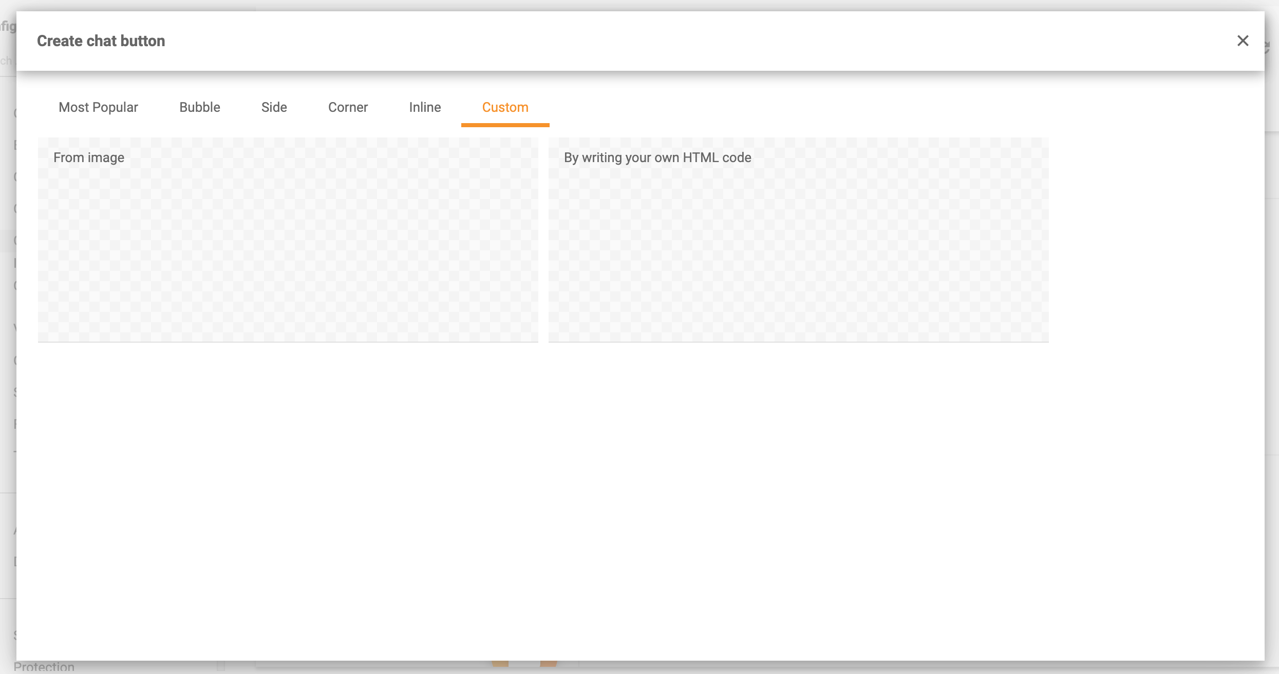أزرار دردشة مخصصة