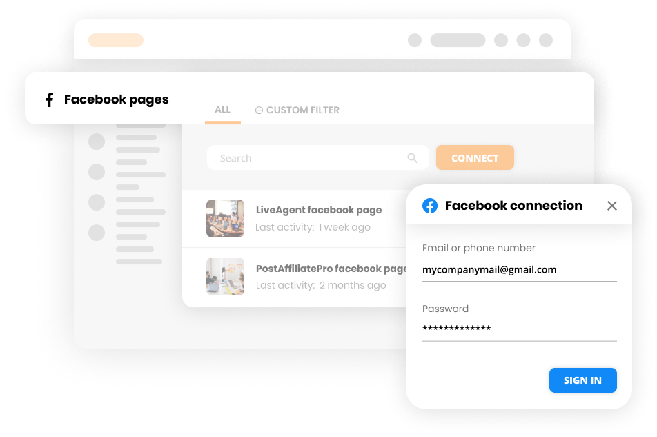 ربط Facebook مع برنامج مكتب المساعدة - LiveAgent