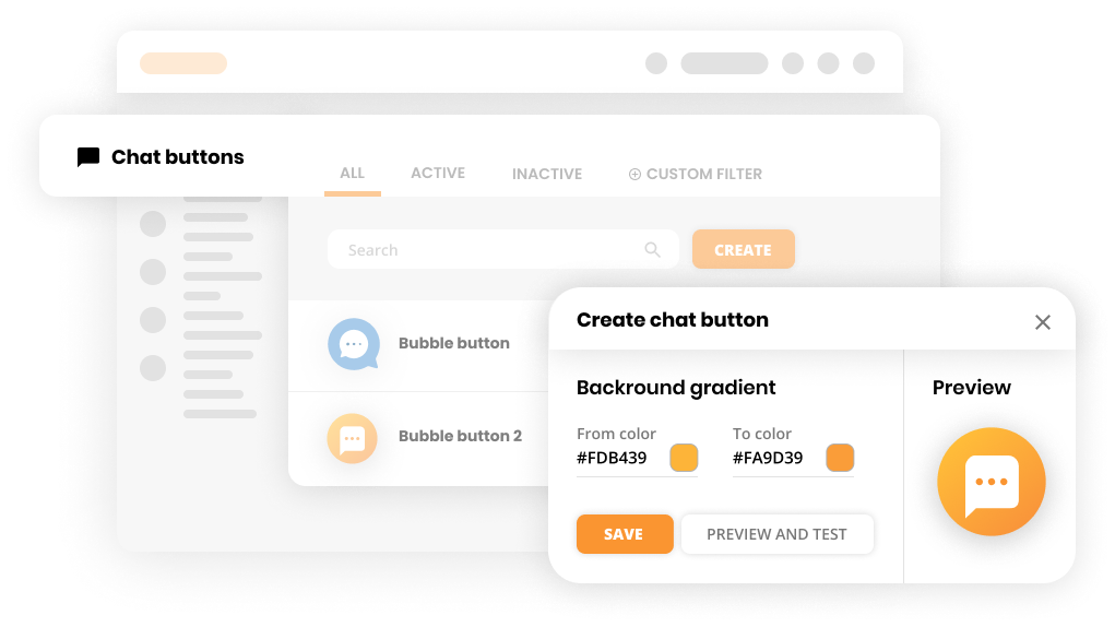 محاكاة اتصالات الدردشة المباشرة