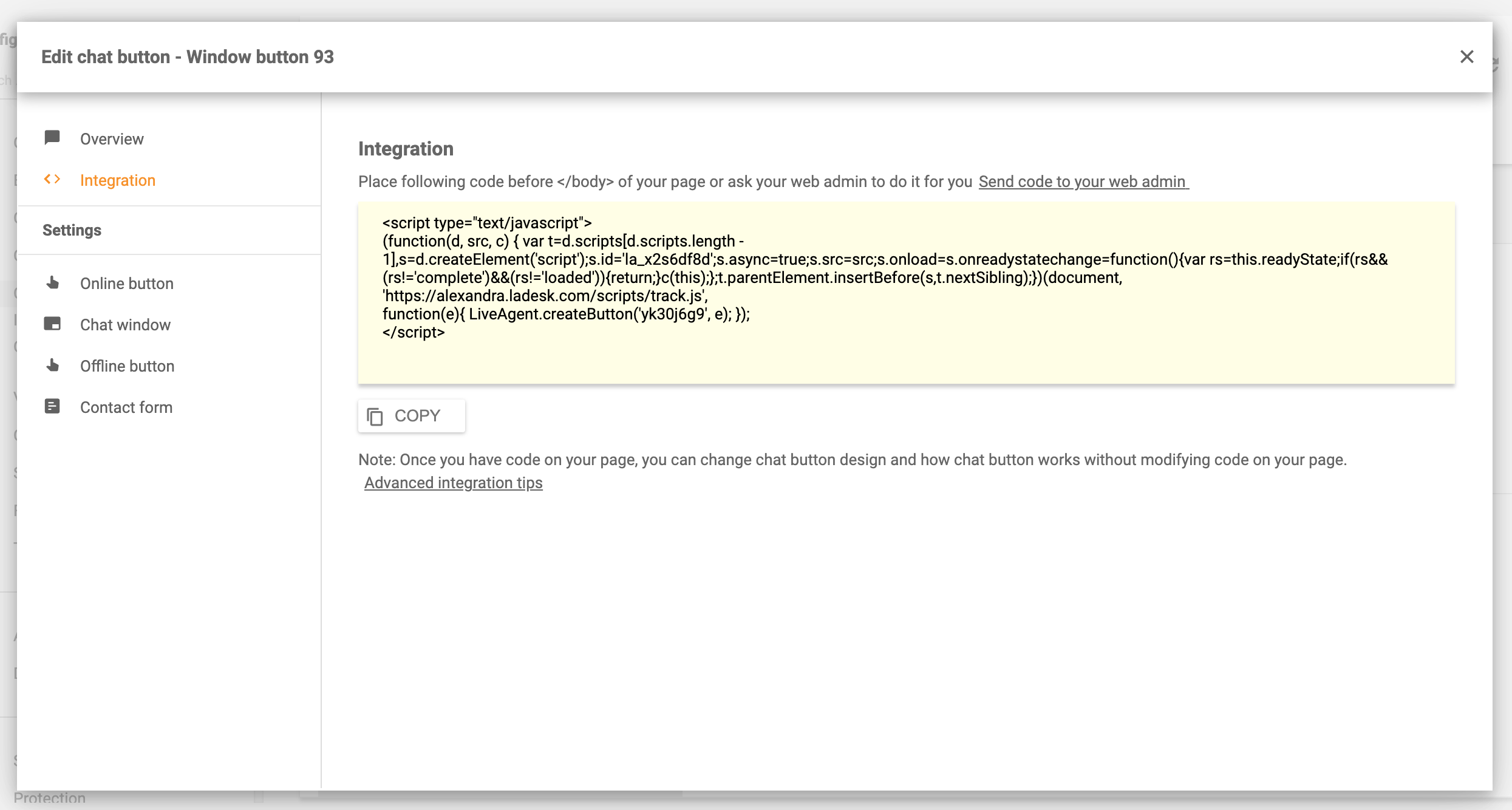 دردشة فورية لموقعك الإلكتروني تكامل سهل