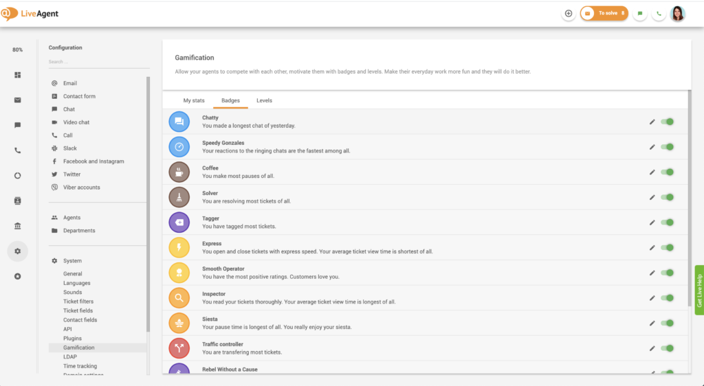 شارات التحفيز عبر الألعاب