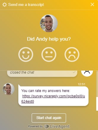 تقييم الوكيل مكافأة أو توبيخ