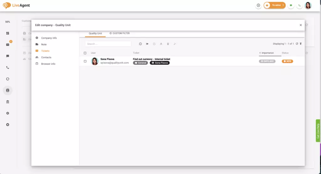 تذاكر الشركة