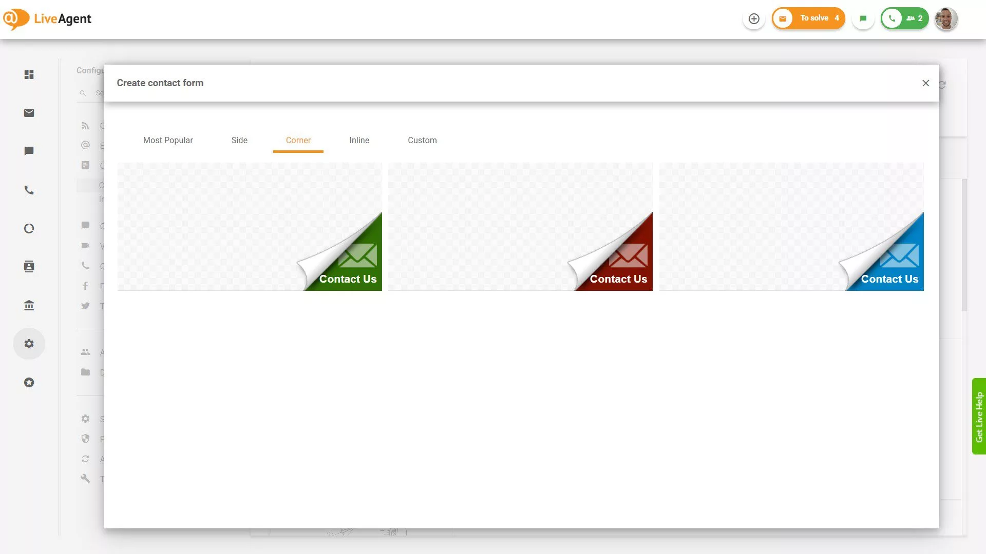 زر نموذج الاتصال الزاوي