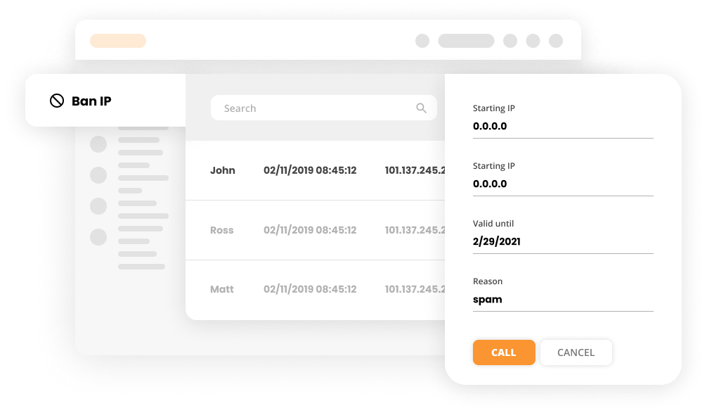 نموذج حظر عنوان IP