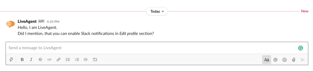 إخطار عاجل في Slack