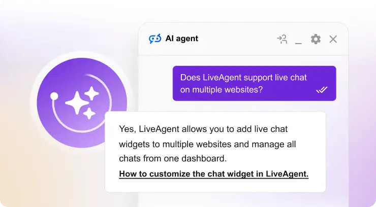 LiveAgent وكلاء الذكاء الاصطناعي