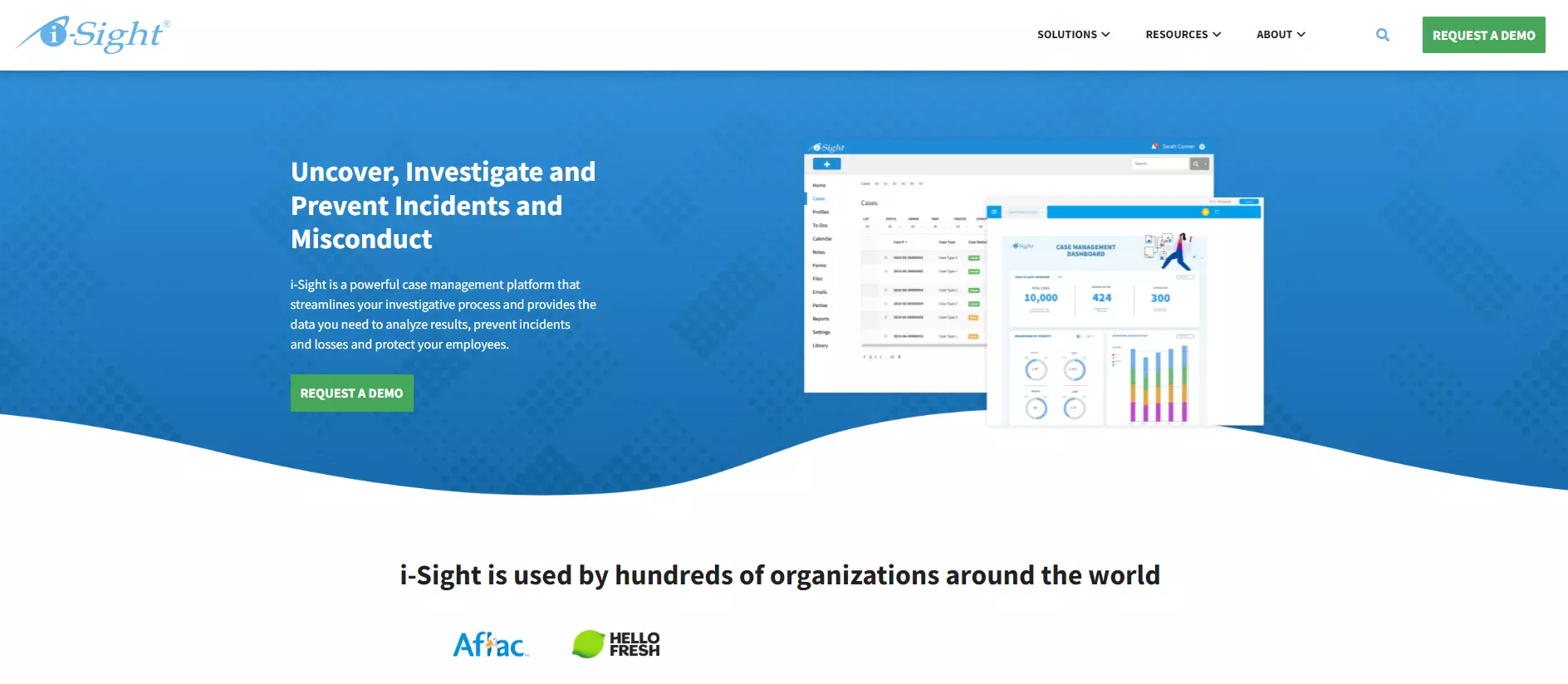 الصفحة الرئيسية لـ iSight