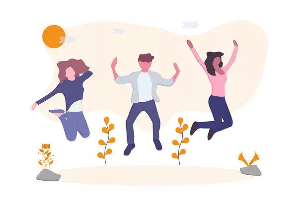 عملاء سعداء مع دعم التجارة الإلكترونية