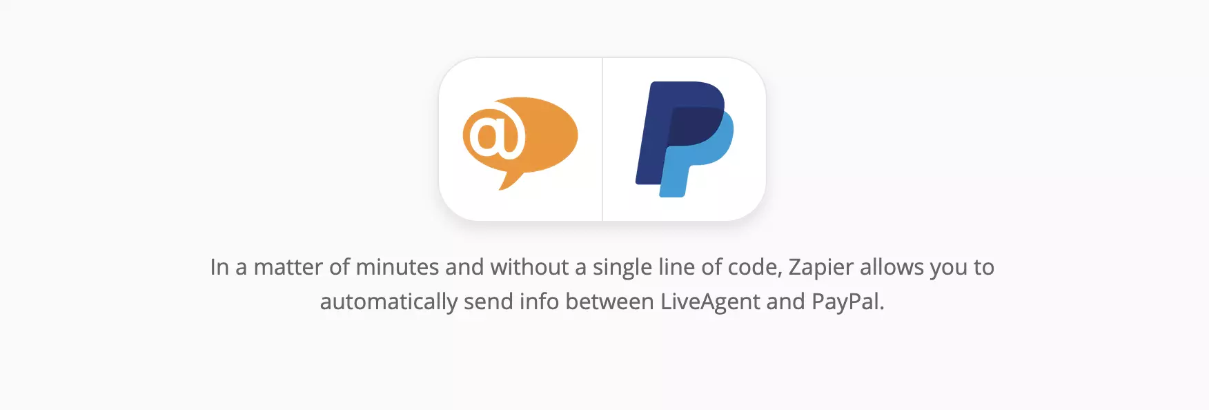 صفحة تكاملات LiveAgent و PayPal على Zapier