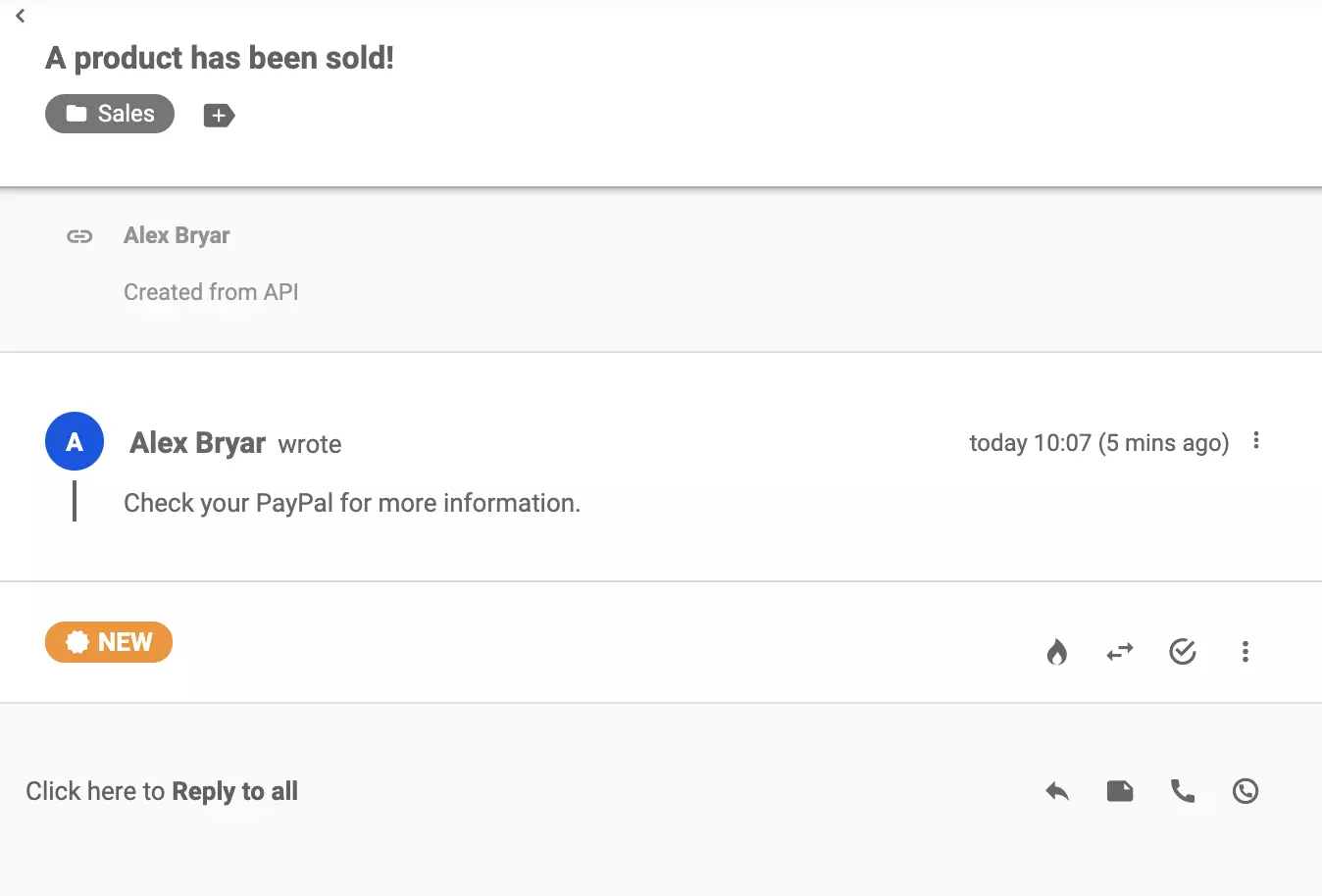 عرض التذكرة في LiveAgent بعد تكامل ناجح عبر Zapier