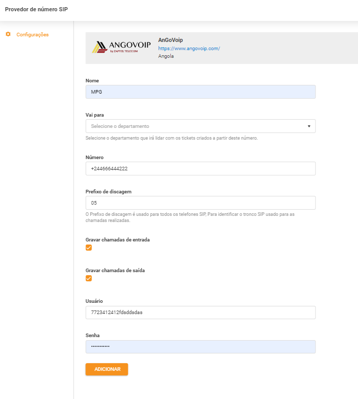 بيانات اعتماد AnGoVoIP