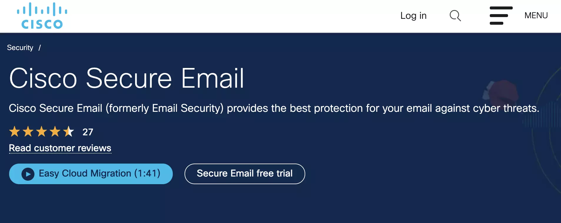 موقع Cisco Secure Email