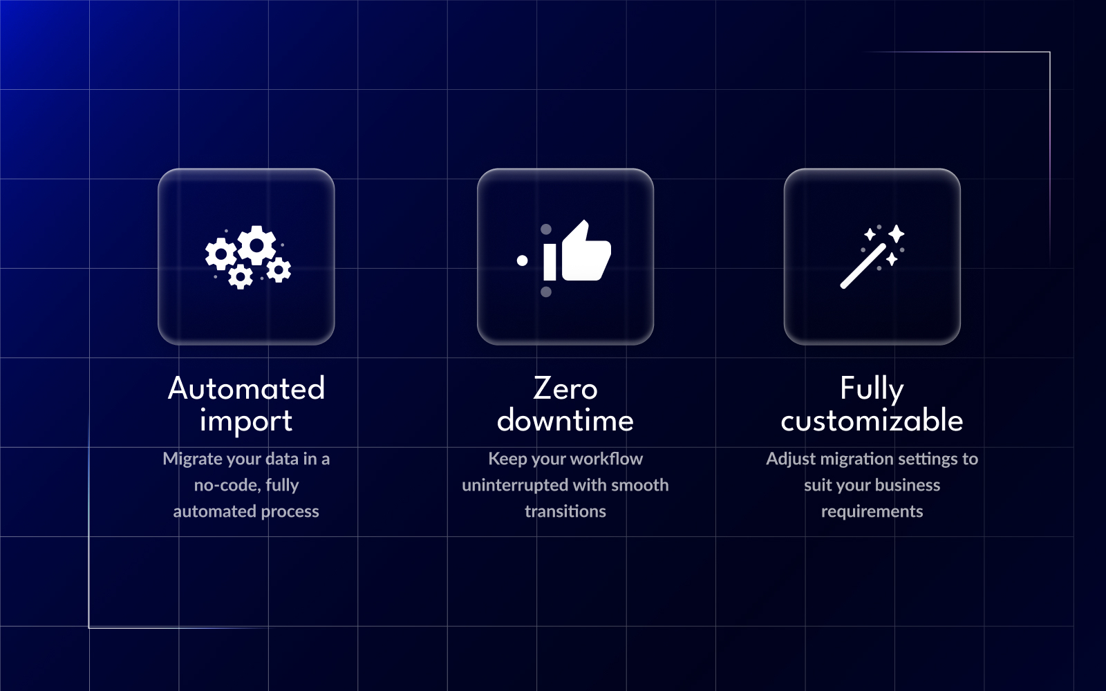 الميزات الرئيسية لـ Help Desk Migration