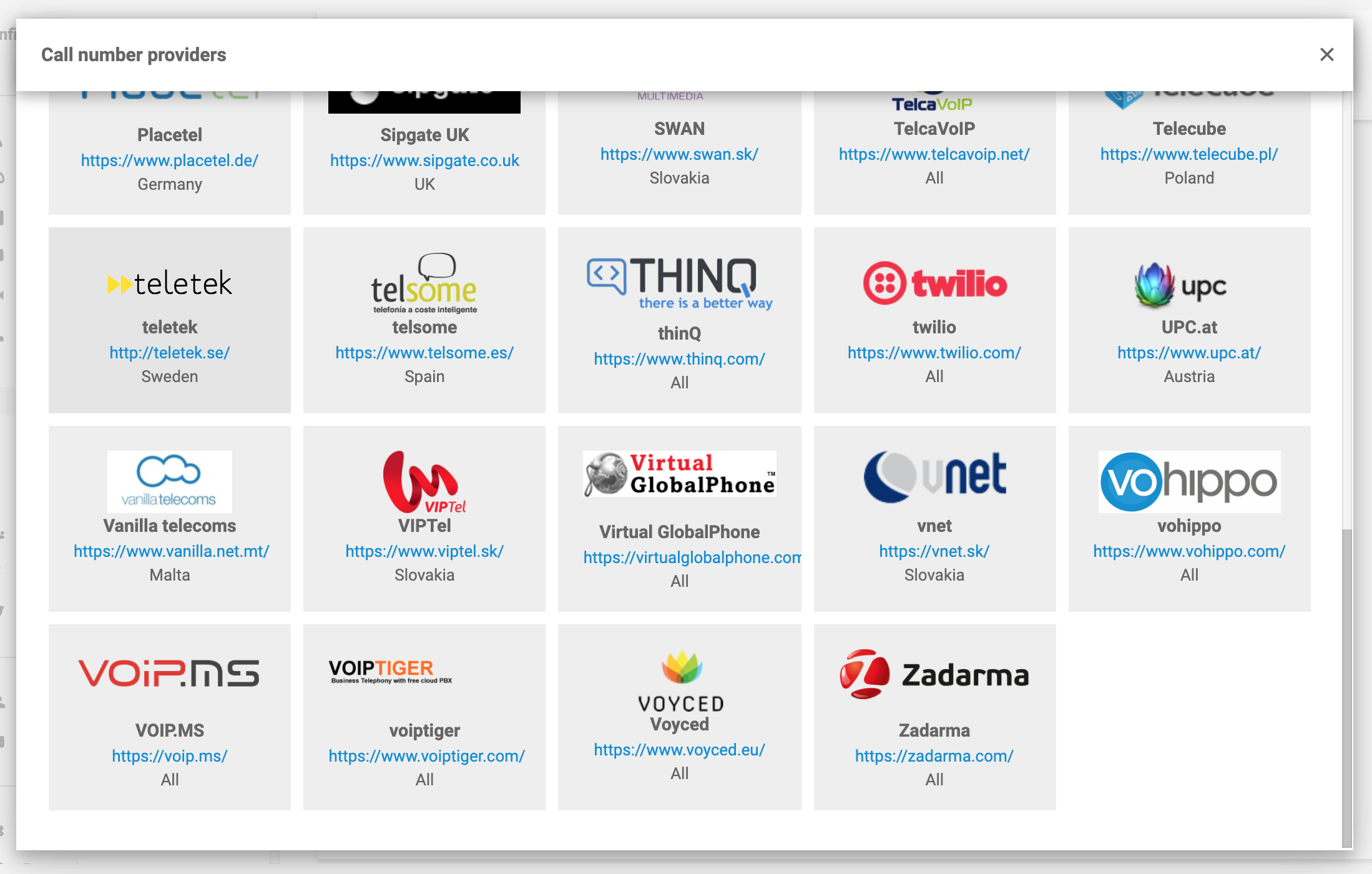 مزود Voyced VoIP-LiveAgent