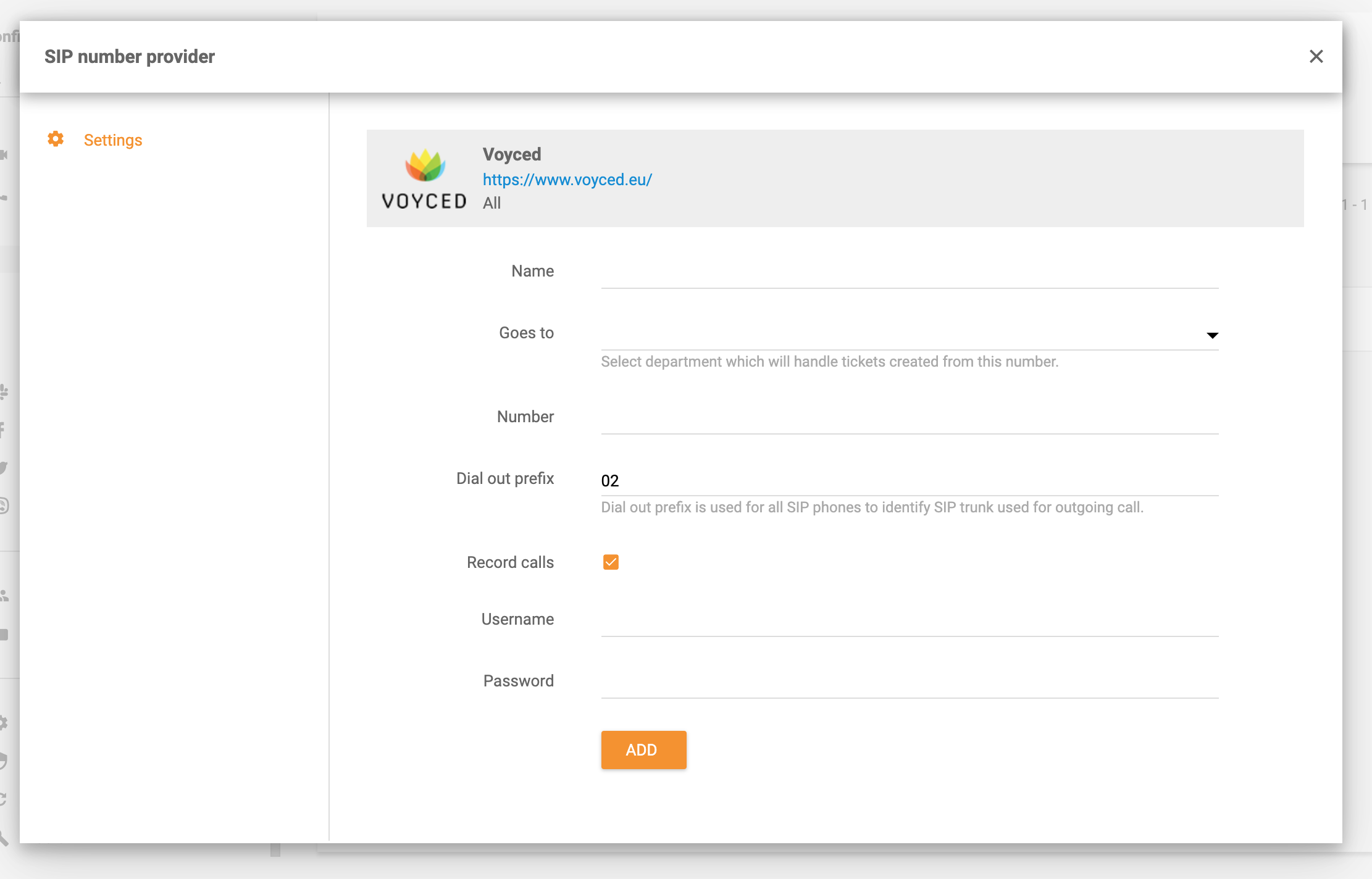 تكامل Voyced في LiveAgent