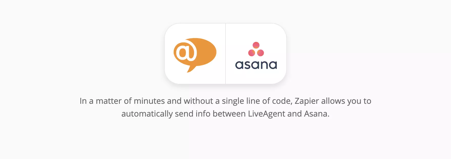 صفحة تكامل LiveAgent و Asana على Zapier
