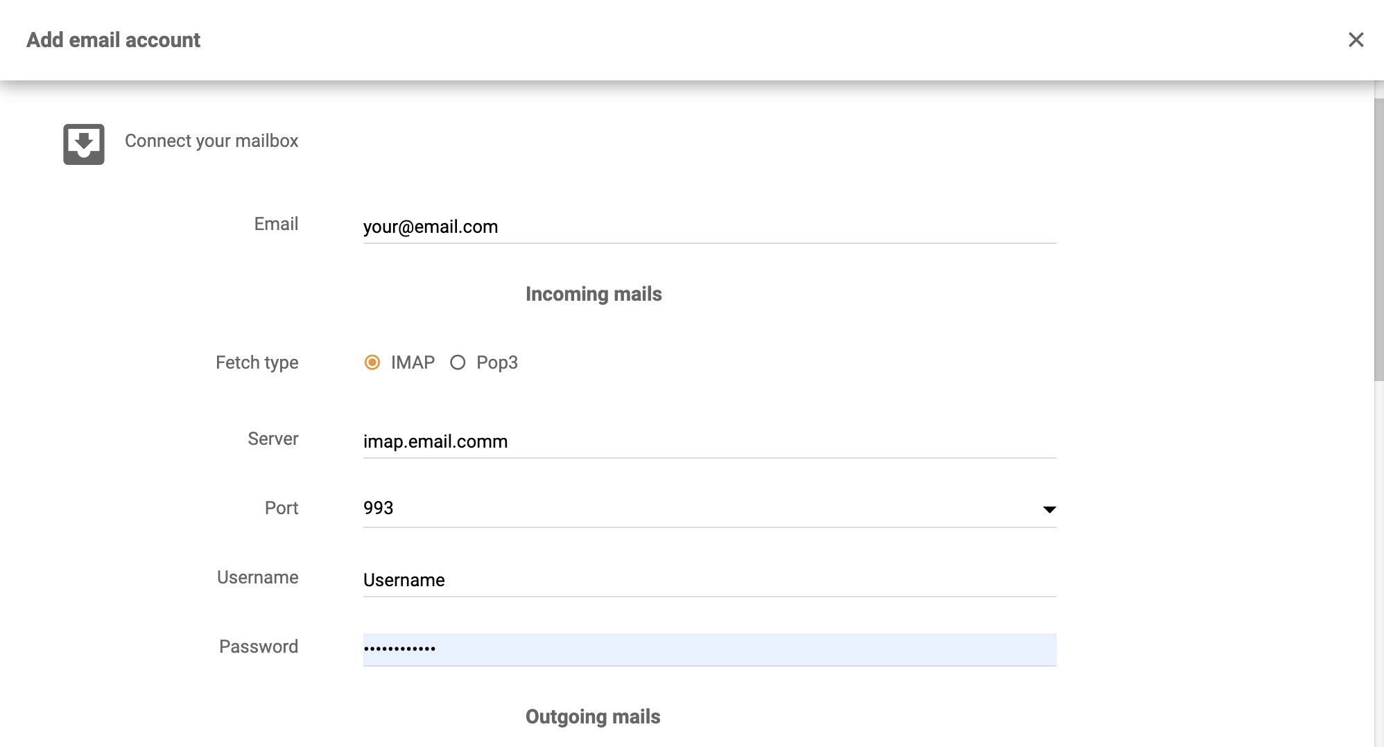 إعداد كيريو كونكت في لايف إيجنت