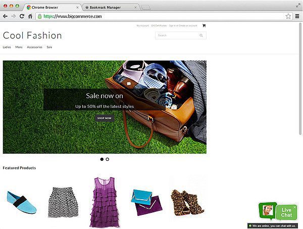 تكامل Bigcommerce livechat LiveAgent