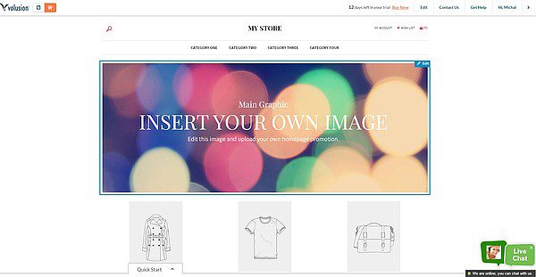تكامل دردشة Volusion LiveAgent المباشرة