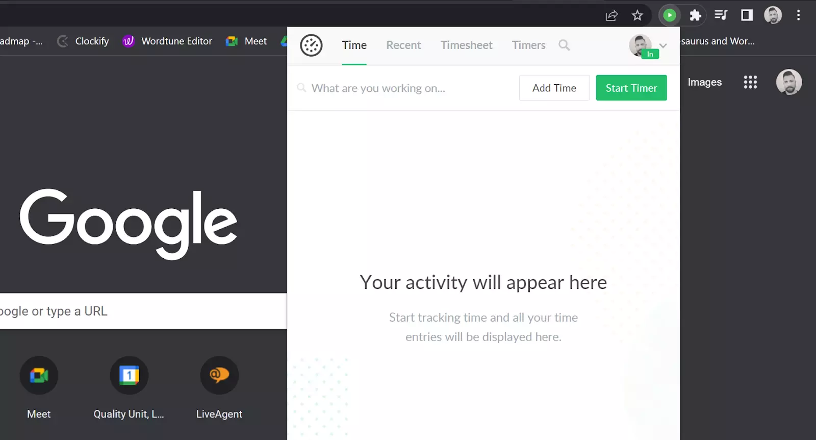 إضافة تتبع الوقت Everhour