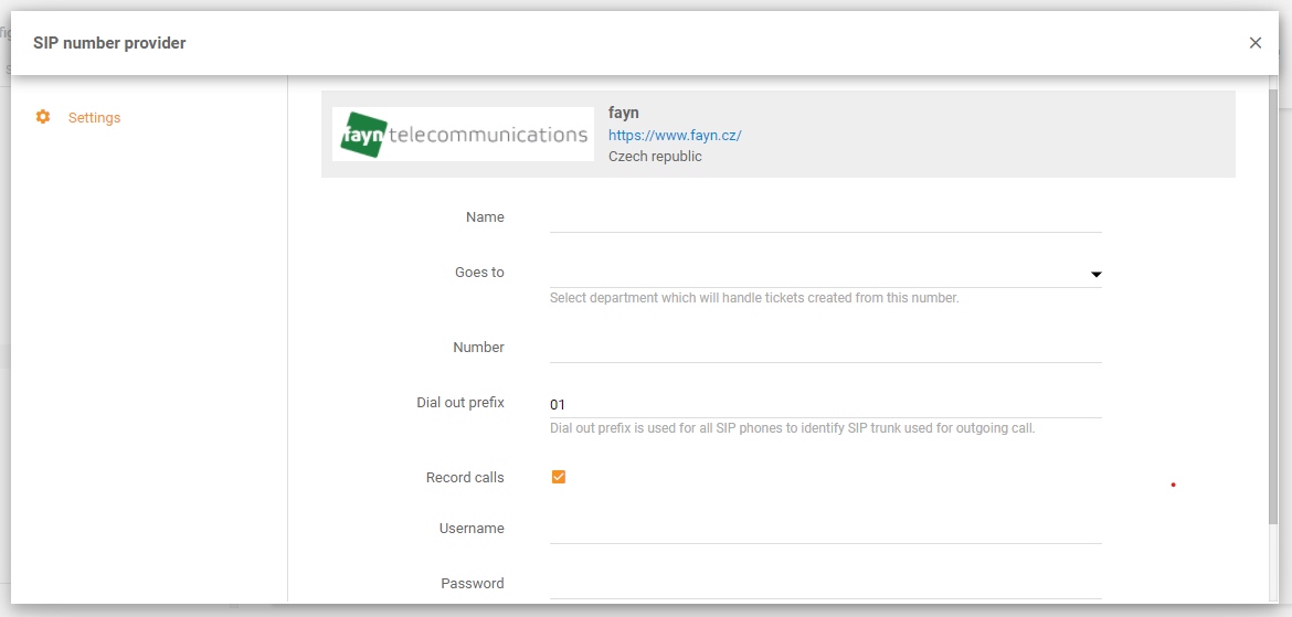 تكامل Fayn في LiveAgent