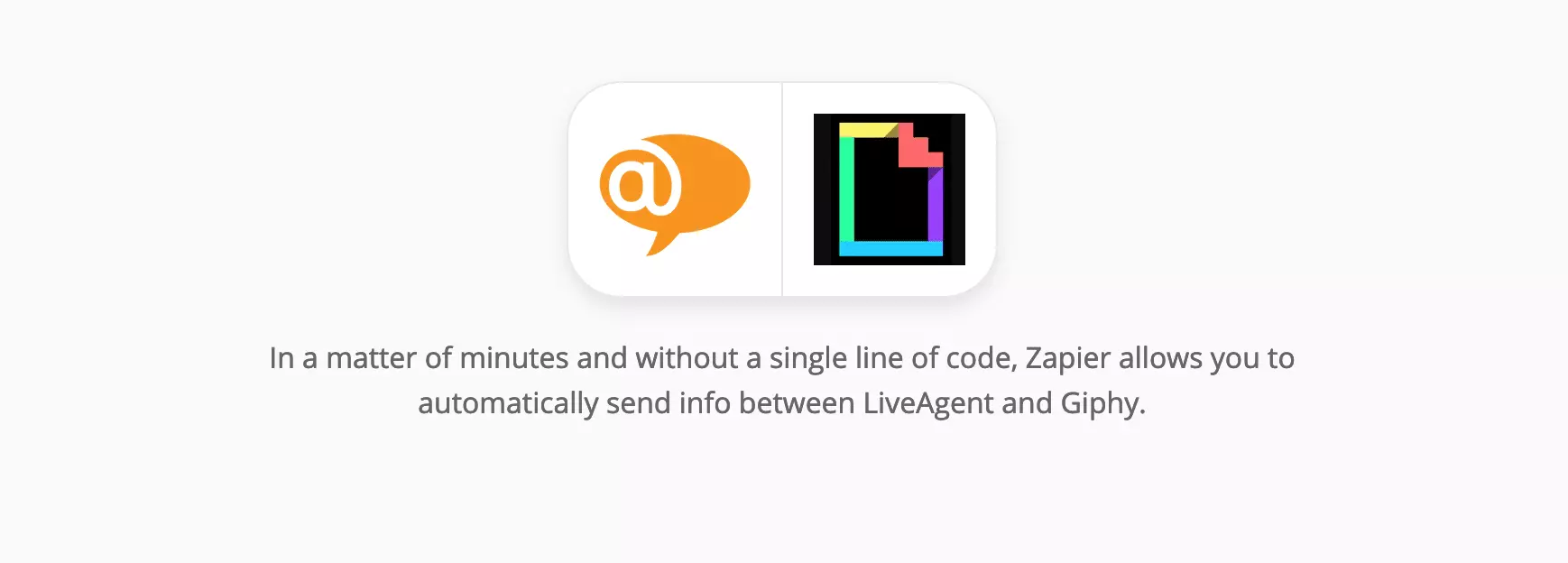 تكامل LiveAgent و Giphy على Zapier