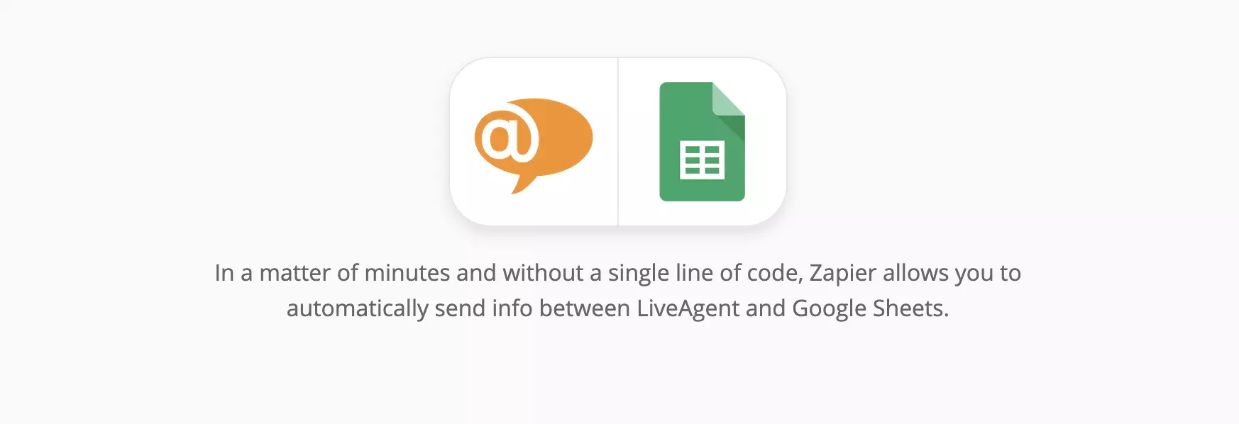 تكامل LiveAgent وجداول Google على Zapier