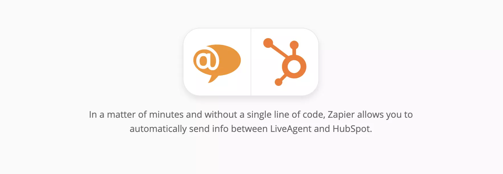 صفحة تكامل HubSpot و LiveAgent على Zapier