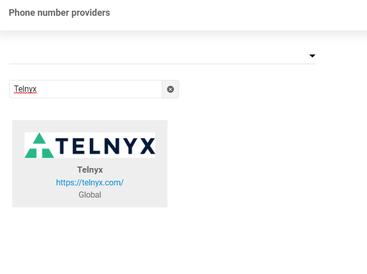 البحث عن Telnyx