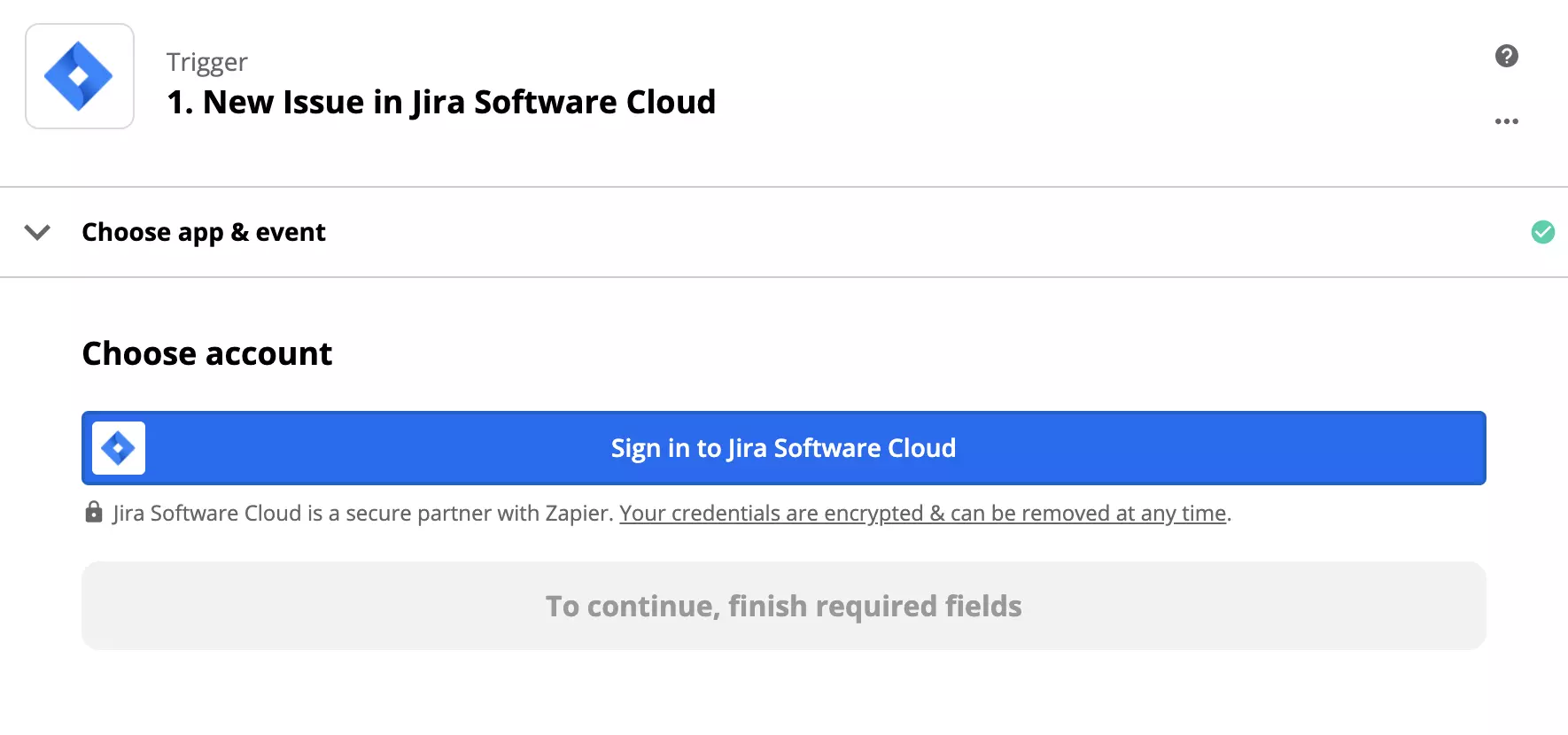 إعداد محفز Jira في Zapier