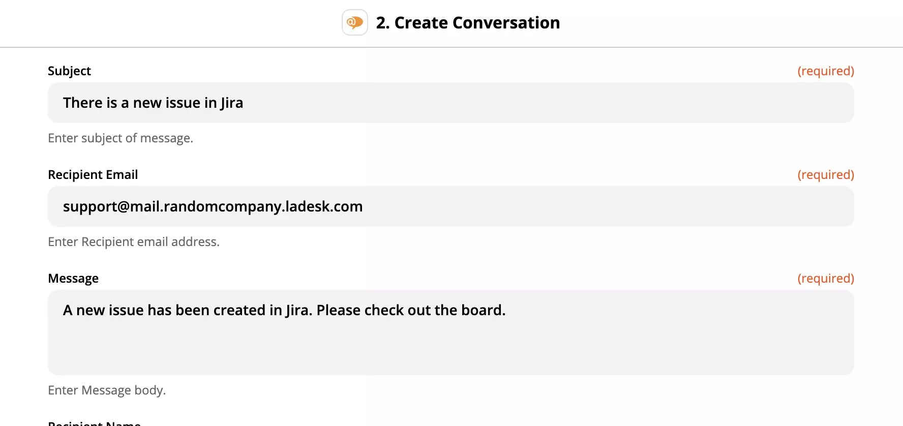 إعداد إجراء LiveAgent على Zapier