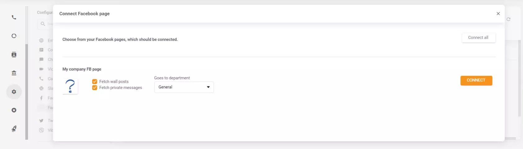 اختيار الخيارات لجلب منشورات الجدار والرسائل الخاصة