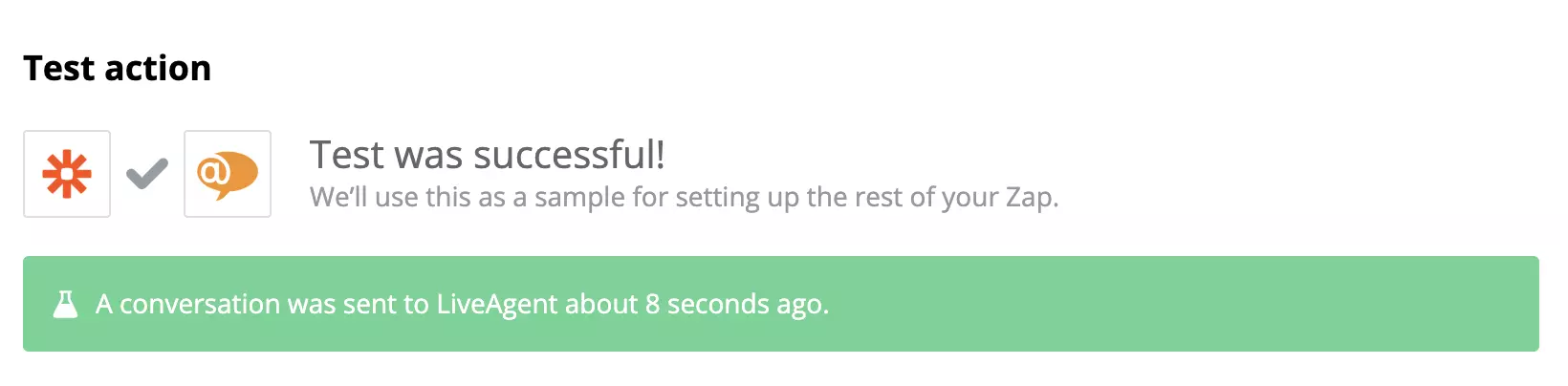 اختبار ناجح لتكامل جداول Google و LiveAgent
