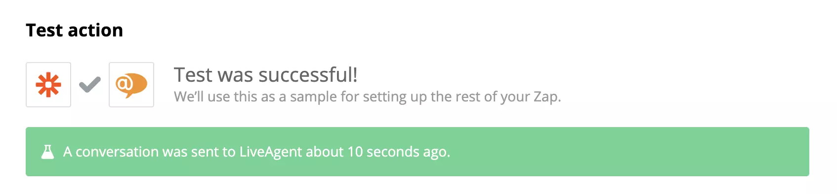 اختبار ناجح لتكامل HubSpot و LiveAgent