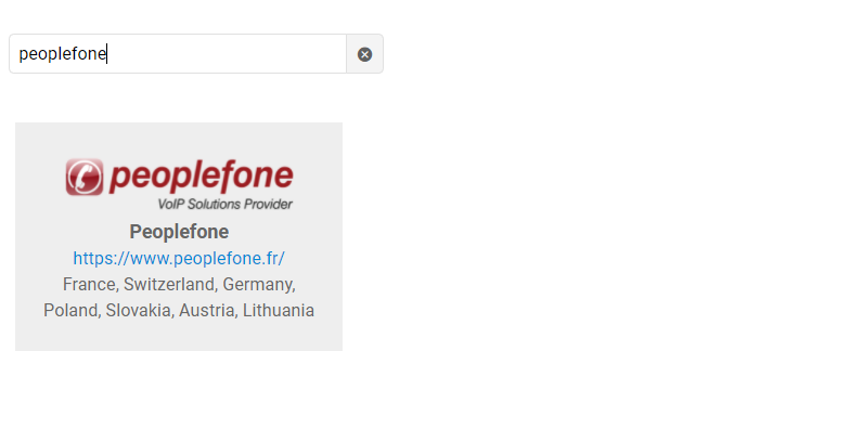 حدد Peoplefone
