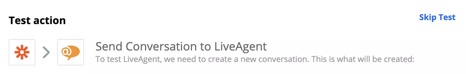 اختبار تكامل Jira و LiveAgent على Zapier