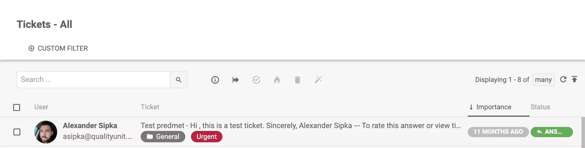 LiveAgent - علامة عاجلة على تذكرة