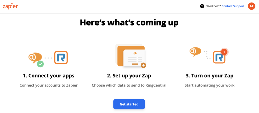 عملية تكامل Zapier