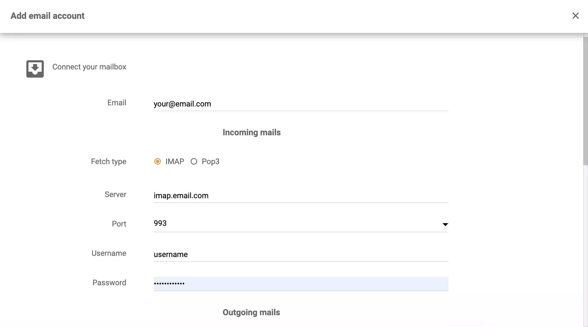 تكوين تفاصيل كوبانو في LiveAgent