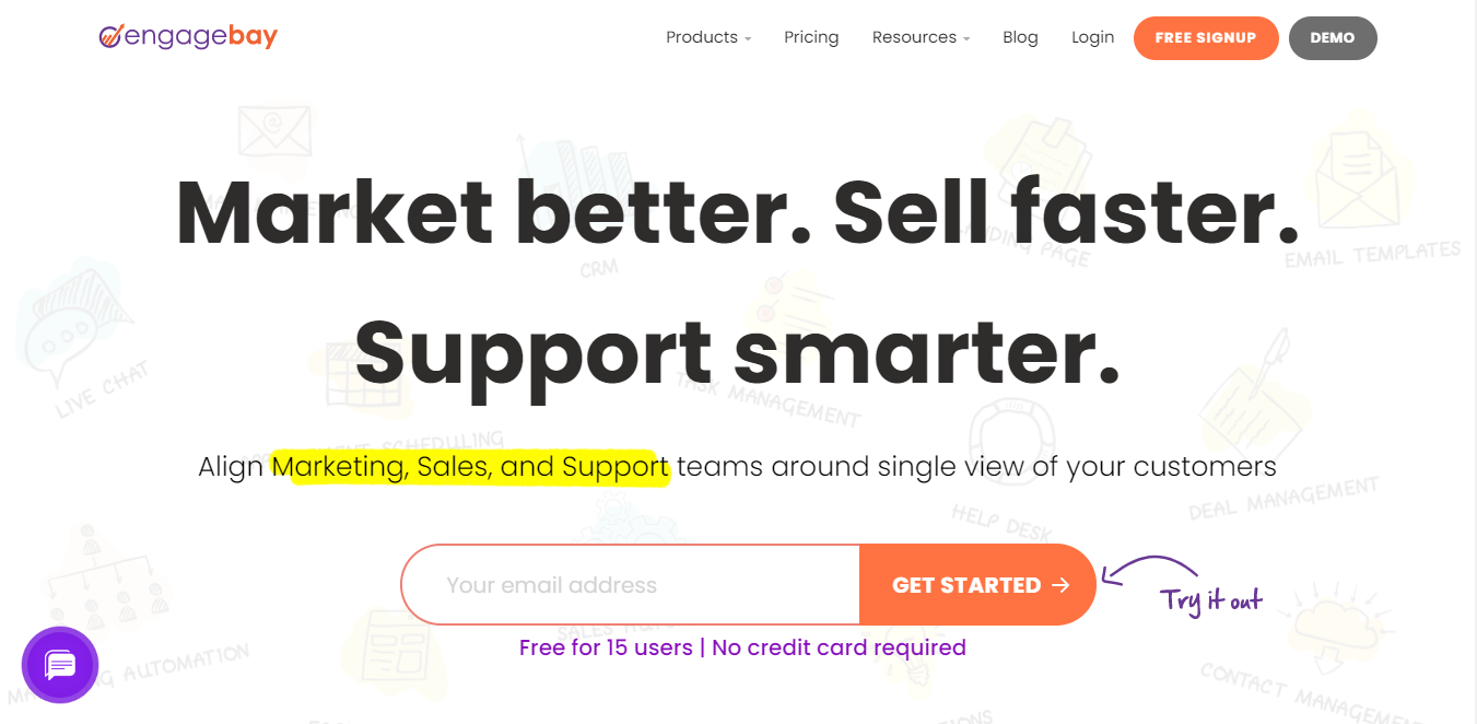 برنامج EngageBay CRM