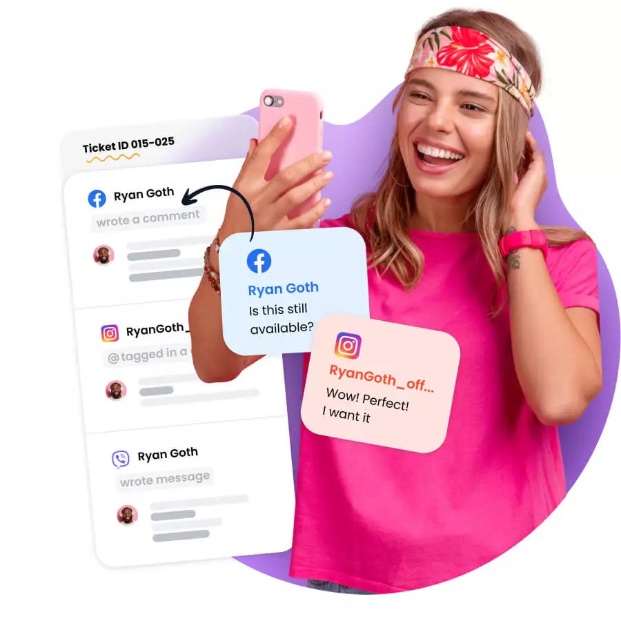 حلول خدمة عملاء وسائل التواصل الاجتماعي | LiveAgent